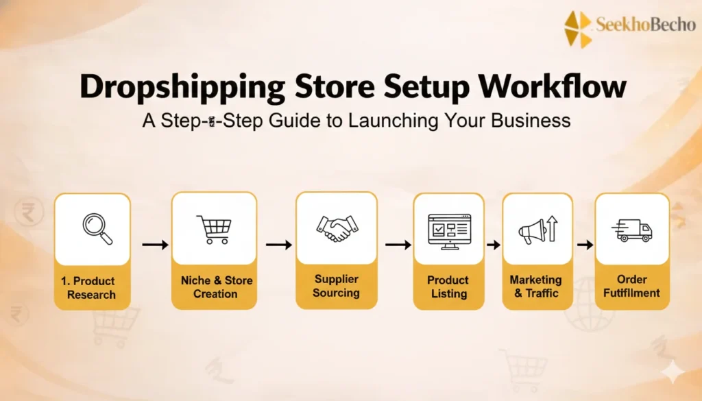 Dropshipping Store Setup Work Flow