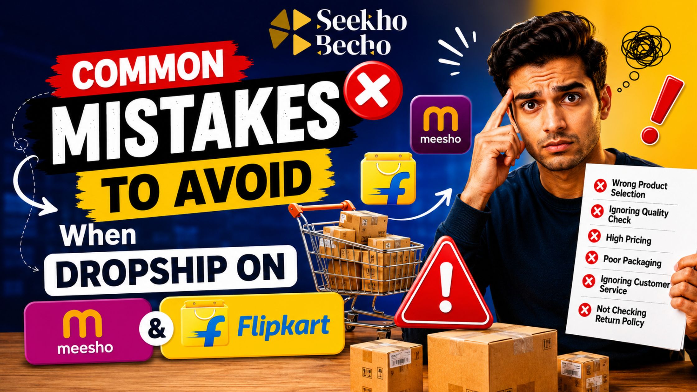 You are currently viewing Common Mistakes to Avoid When Dropship on Meesho or Flipkart 